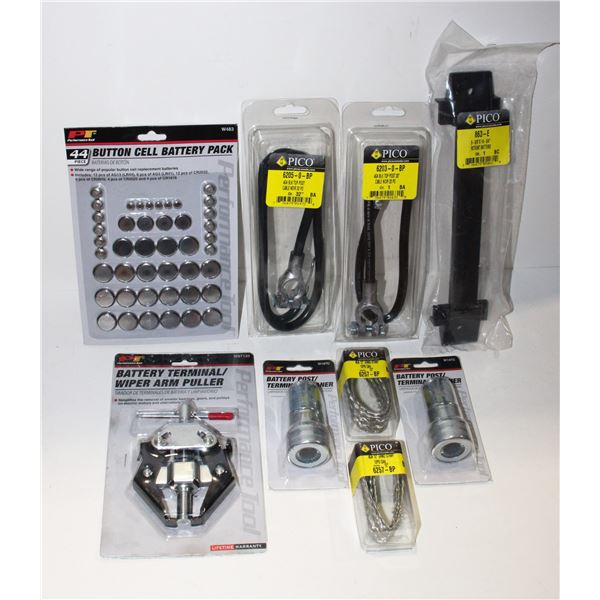BUTTON CELL BATTERY PACK, BATTERY TERMINAL/ WIPER