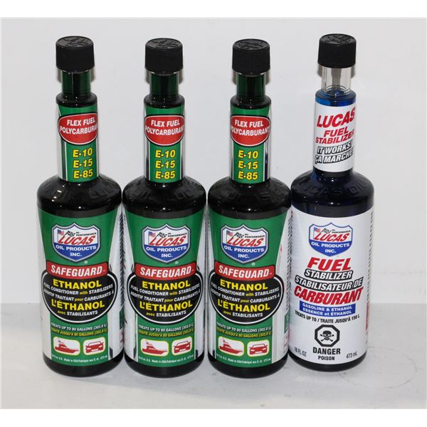 LOT OF AUTOMOTIVE FLUIDS LUCAS SAFEGUARD ETHANOL