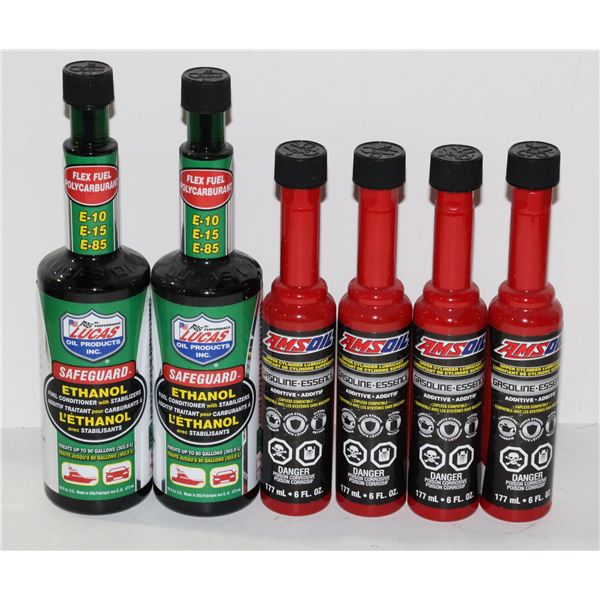 LOT OF AUTOMOTIVE FLUIDS LUCAS GASOLINE ADDITIVE