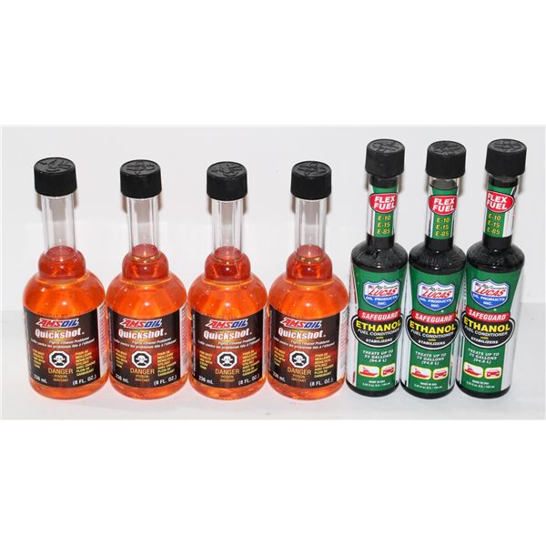 LOT OF AUTOMOTIVE FLUIDS AMSOIL QUICKSHOT,