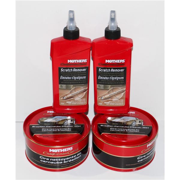 MOTHERS SCRATCH REMOVER, AND MOTHERS WAX