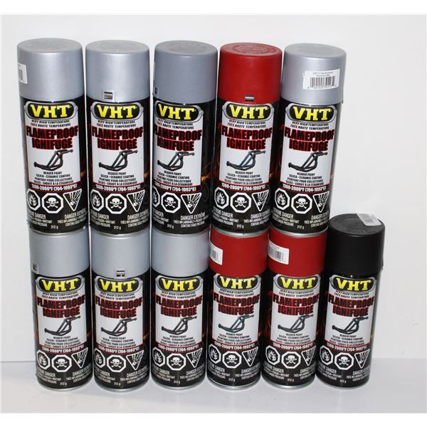 LOT OF VHT FLAMEPROOF HEADER PAINT