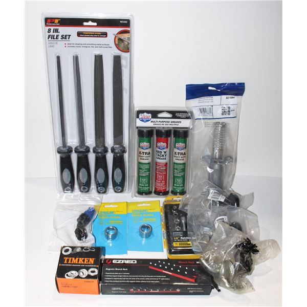 LOT OF ASSORTED TOOLS AND ODDS AND ENDS INCLUDING
