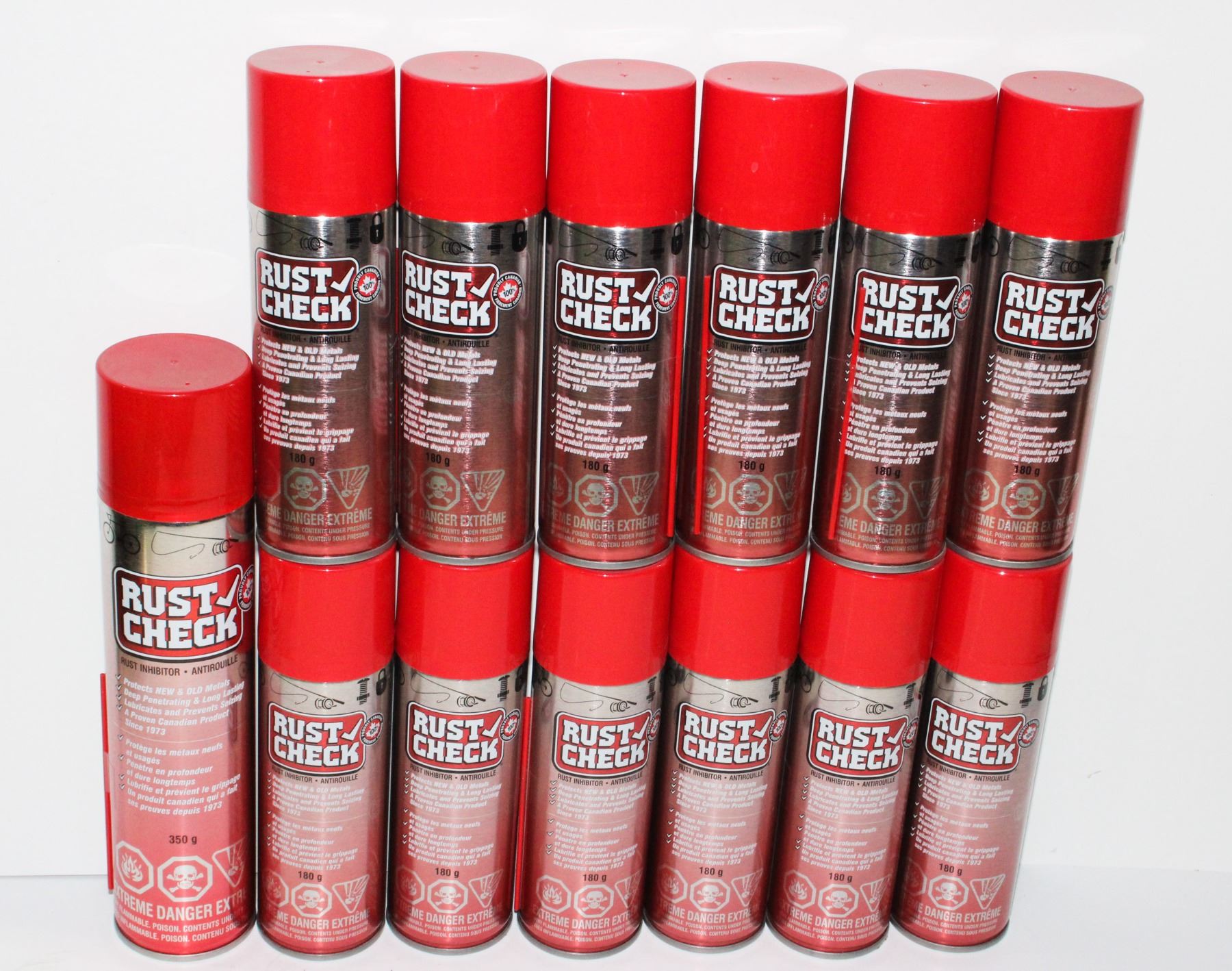 Spraying Rust Check LOT OF RUST CHECK SPRAY CANS