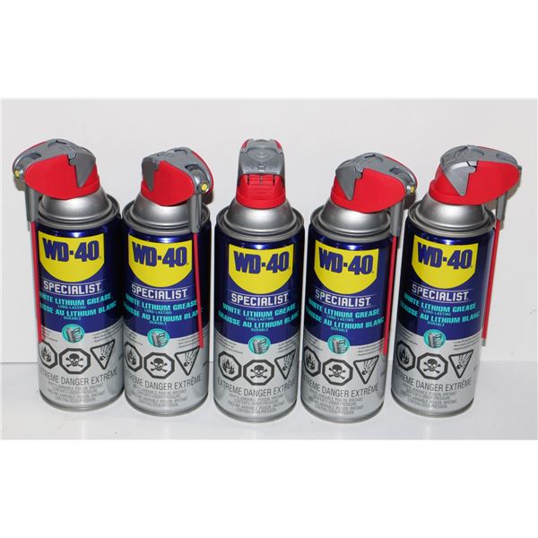 LOT OF WD-40 SPECIALIST WHITE LITHIUM GREASE