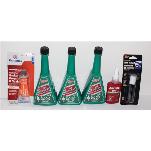 LOT OF KLEEN FLO FUEL STABILIZER, LOCTITE 609,