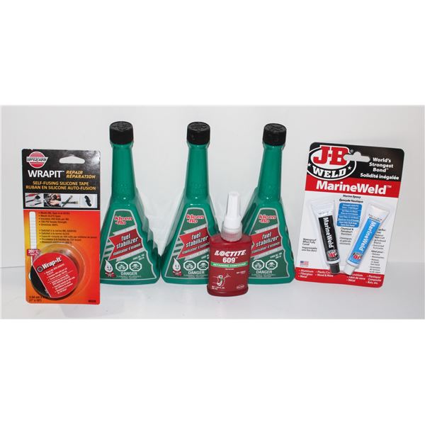 LOT OF KLEEN FLO FUEL STABILIZER, LOCTITE 609,