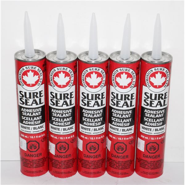LOT OF SURE SEAL ADHESIVE SEALANT