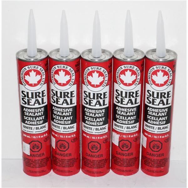 LOT OF SURE SEAL ADHESIVE SEALANT