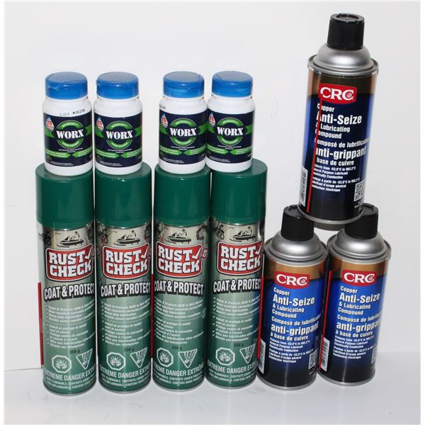 LOT OF RUST CHECK COAT & PROTECT, COPPER ANTI-