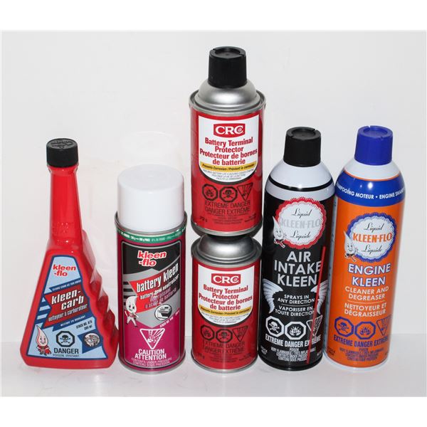 LOT OF ASSORTED AUTOMOTIVE CHEMICALS INCLUDING