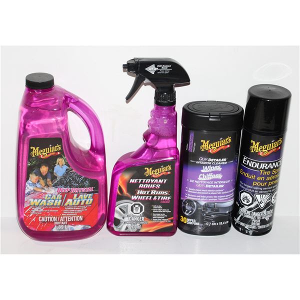 LOT OF ASSORTED MEGUIRES AUTOMOTIVE CLEANERS
