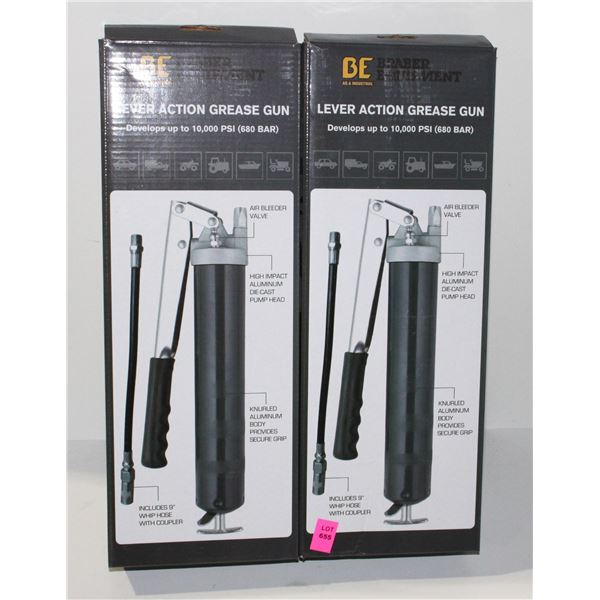 TWO LEAVER ACTION GREASE GUNS