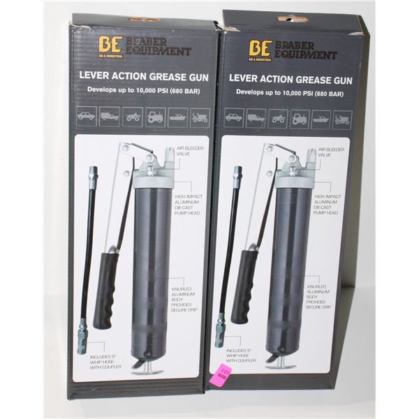 TWO LEAVER ACTION GREASE GUNS