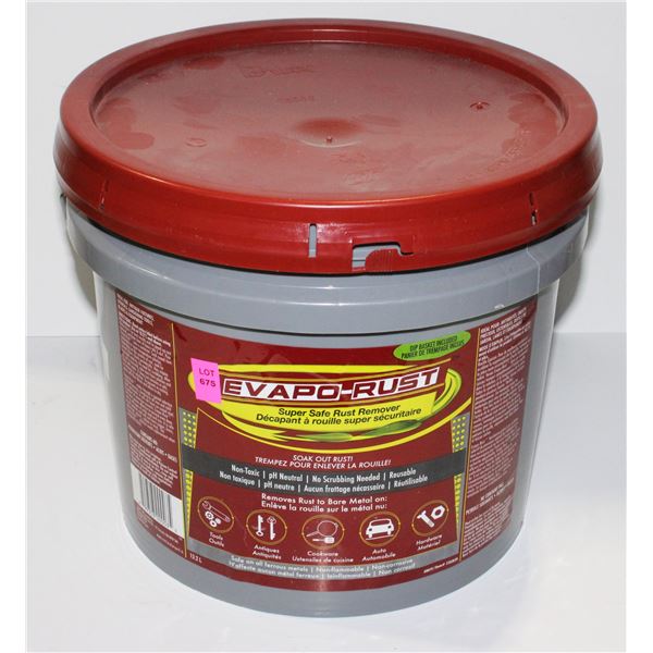 13.2L PAIL OF EVAPO-RUST SUPER SAFE RUST REMOVER