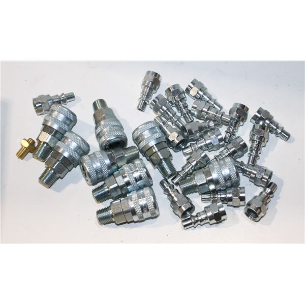 LOT OF AIR TOOL FITTINGS