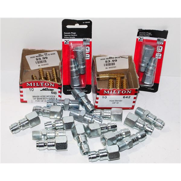 LOT OF ASSORTED AIR FITTINGS