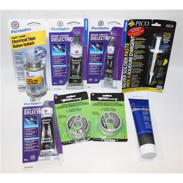 LOT OF PERMATEX DIELECTRIC GREASE, AND MORE
