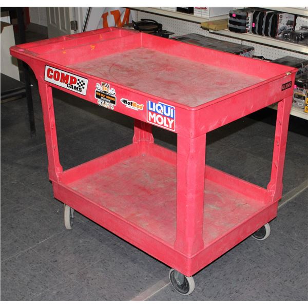 RED ULINE UTILITY CART