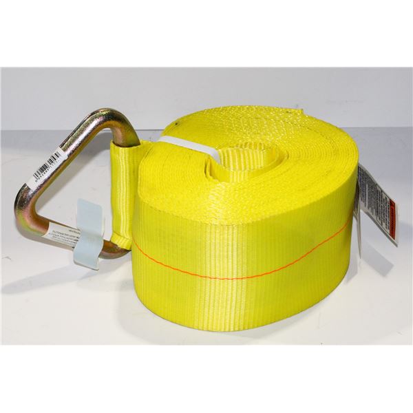 4" X 40' WINCH STRAP D RING