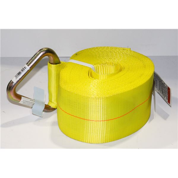 4" X 40' WINCH STRAP D RING