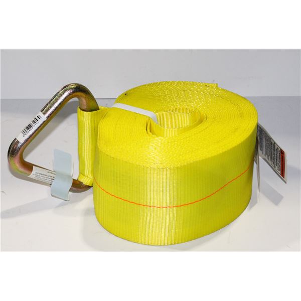 4" X 40' WINCH STRAP D RING