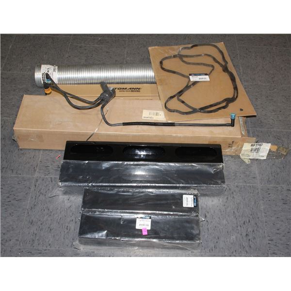LOT OF MISC AUTOMOTIVE ITEMS, TWO WIPER ARMS,