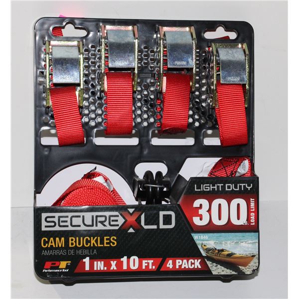 LIGHT DUTY CAM BUCKLES TIE DOWN SET