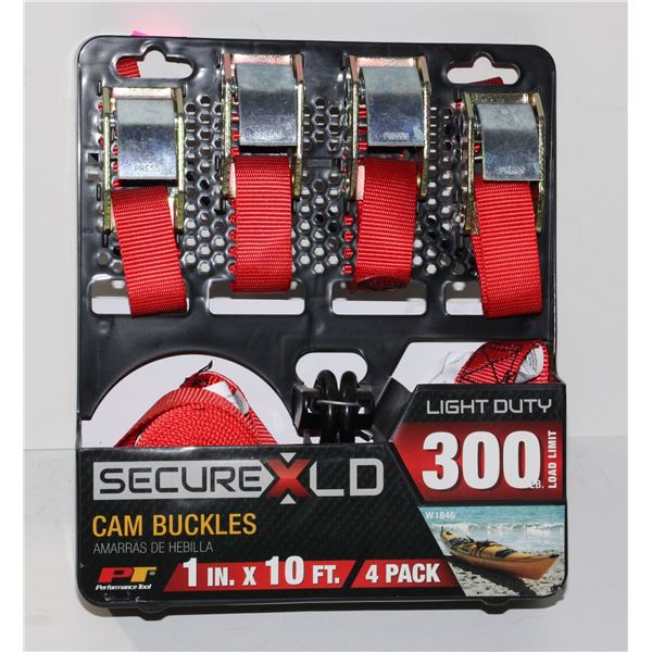 LIGHT DUTY CAM BUCKLES TIE DOWN SET