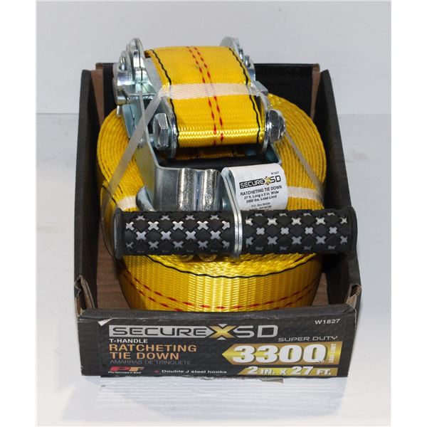T HANDLE RATCHETING TIE DOWN 2" X 27'