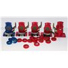 Image 1 : LOT OF RED EMERGENCY AND BLUE SERVICE GLADHANDS