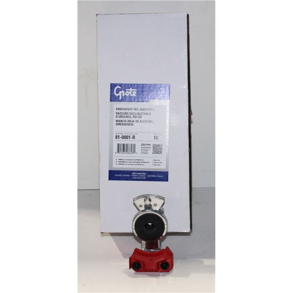 CASE OF GROTE EMERGENCY RED GLADHANDS