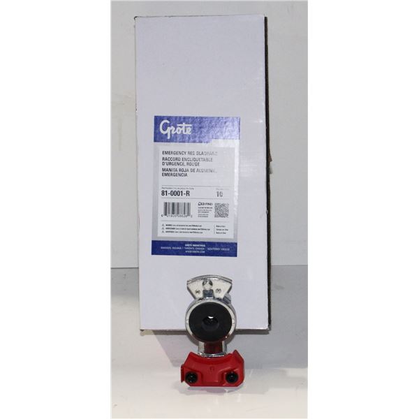 CASE OF GROTE EMERGENCY RED GLADHANDS