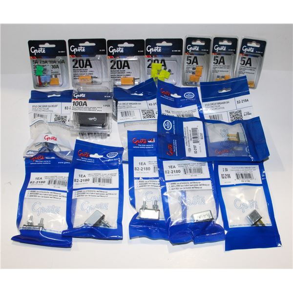 LOT OF GROTE ELECTRICAL ACCESSORIES
