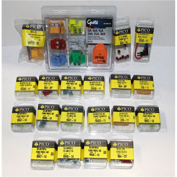 LOT OF PICO AND GROTE ELECTRICAL ACCESSORIES