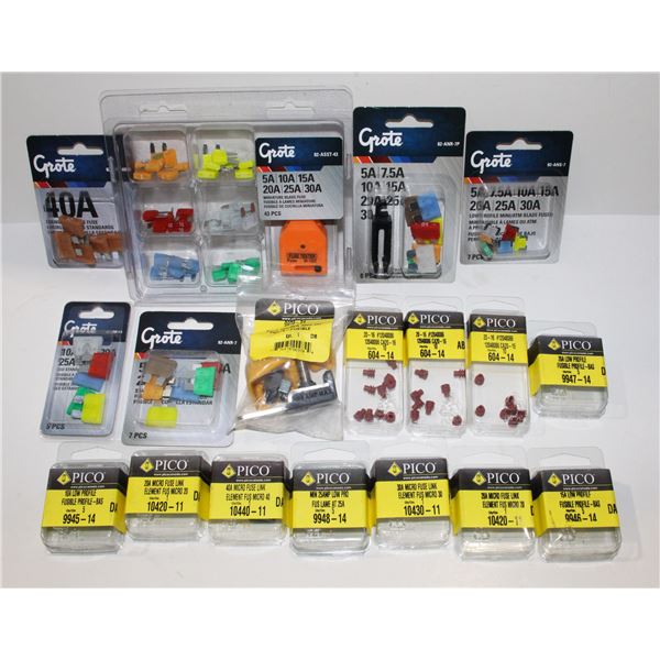 LOT OF PICO AND GROTE ELECTRICAL ACCESSORIES