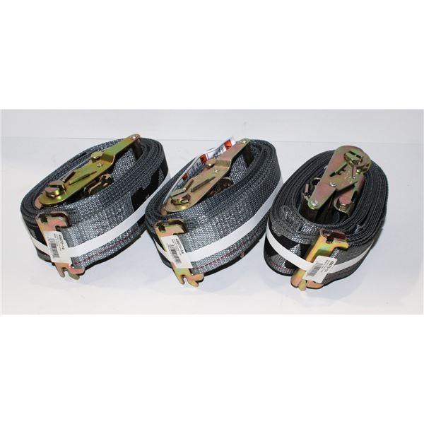 LOT OF RATCHET BUCKLE STRAPS