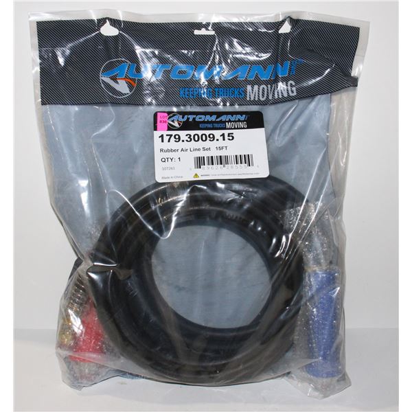 AUTOMANN RUBBER AIR LINE SET 15'