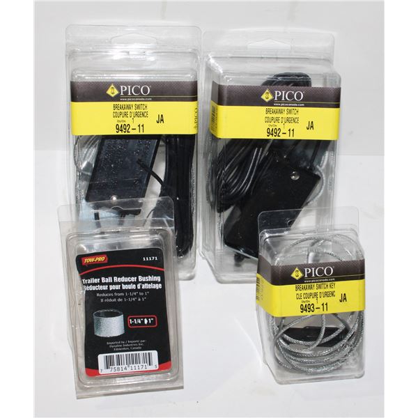 TWO PICO BREAKAWAY SWITCHES, BREAKAWAY SWITCH KEY,