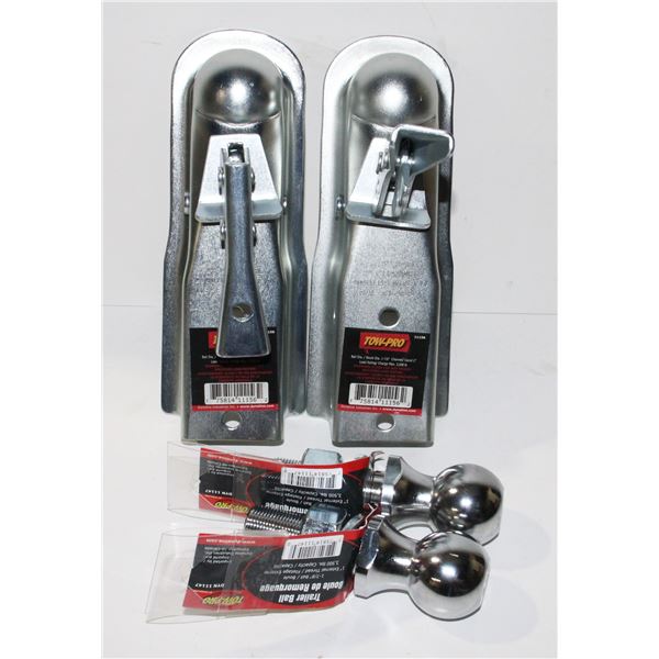 LOT OF TRAILER ACCESSORIES FOR 1-7/8" BALLS