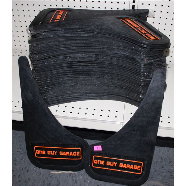 LARGE LOT OF ONE GUY GARAGE BRANDED MUD FLAPS
