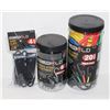 Image 1 : LOT OF ASSORTED BUNGEES AND PACK OF TARP CLIPS