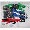 Image 1 : LOT OF ASSORTED BUNGEES AND PACK OF TARP CLIPS