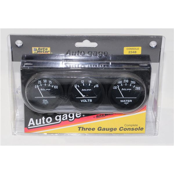 AUTO GAUGE THREE GAUGE CONSOLE