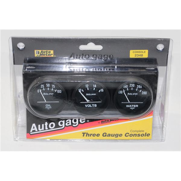 AUTO GAUGE THREE GAUGE CONSOLE