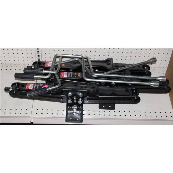 LOT OF THREE 4" TO 24" LIFT SCISSOR JACKS