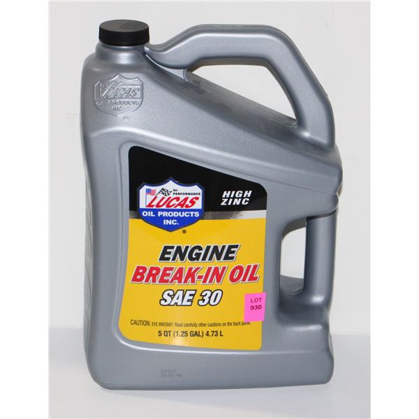 LUCAS 4.73L SAE 30 ENGINE BREAK IN OIL