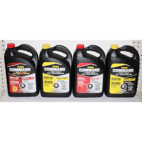 LOT OF PRESTONE COMMAND ANTIFREEZE/ COOLANT