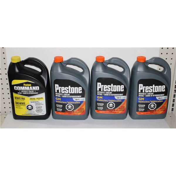 LOT OF PRESTONE ANTIFREEZE/ COOLANT