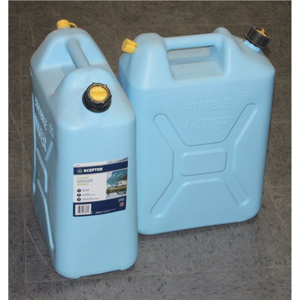 TWO 20L POTABLE WATER CONTAINERS
